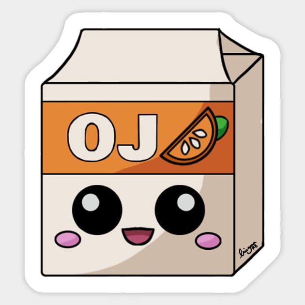 Happy OJ Sticker by Happy Taco Studio